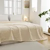 Flannel Solid Color Blanket 3D Butterfly Ultra Soft Fluffy Lightweight Elegant Simple Fleece Blanket for Sofa Chair Bed 3