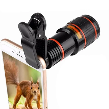Mini telescopio per cellulare, obiettivo zoom monoculare ad alta definizione 8x per telefono cellulare, per il campeggio, il turismo e l'osservazione delle avvistature