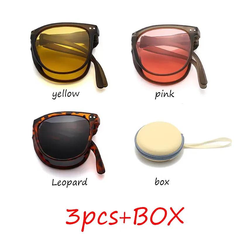 Folding sunglasses, portable, ultra light sun protection, UV protection, sunglasses for both men and women - Image 7