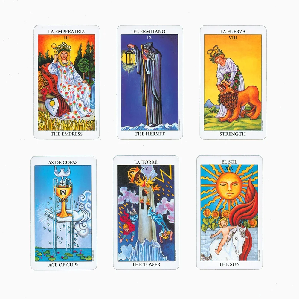 Spain Riders Tarot Cards For Beginners For And Includes Spanish-English Guide Books 6