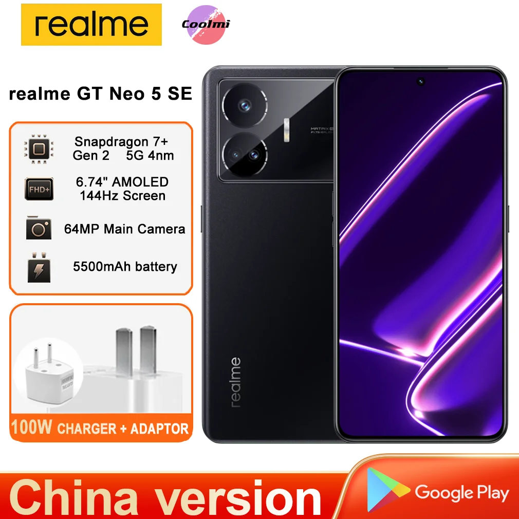 Teléfono Inteligente GT Neo 5 SE 5G, realme, Snapdragon 7 + Gen 2, Octa ...