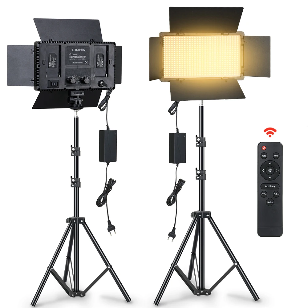 LEDVideoLightPanelKitWithTripodStandPhotographicPhotoStudio