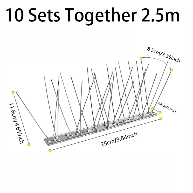 Outdoor Bird Deterrent Spikes – Effective Repellent