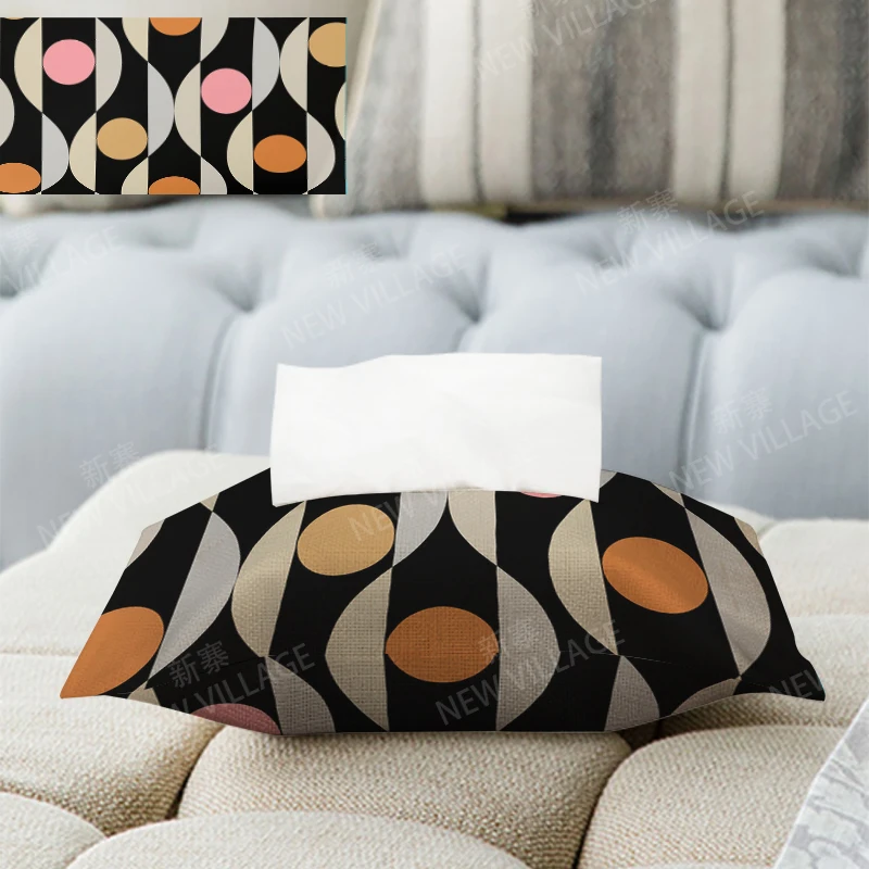 Home decor boho fabric tissue box car tissue holder cover box Textiles cloth storage bag nordic wipes dispenser tissue holder cover