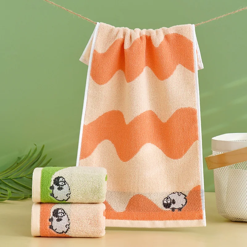 Cotton Baby Bath Towel Cartoon Animal Face Towel for Newborn Kids Adult Soft Absorbent Washcloth Children Shower Towels 50x25cm