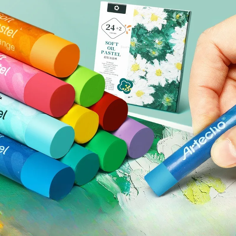 120 Color Set Super Soft Water Soluble/heavy Color Oil Painting Stick Art Water-color Pens Students Texture Shaping Crayons