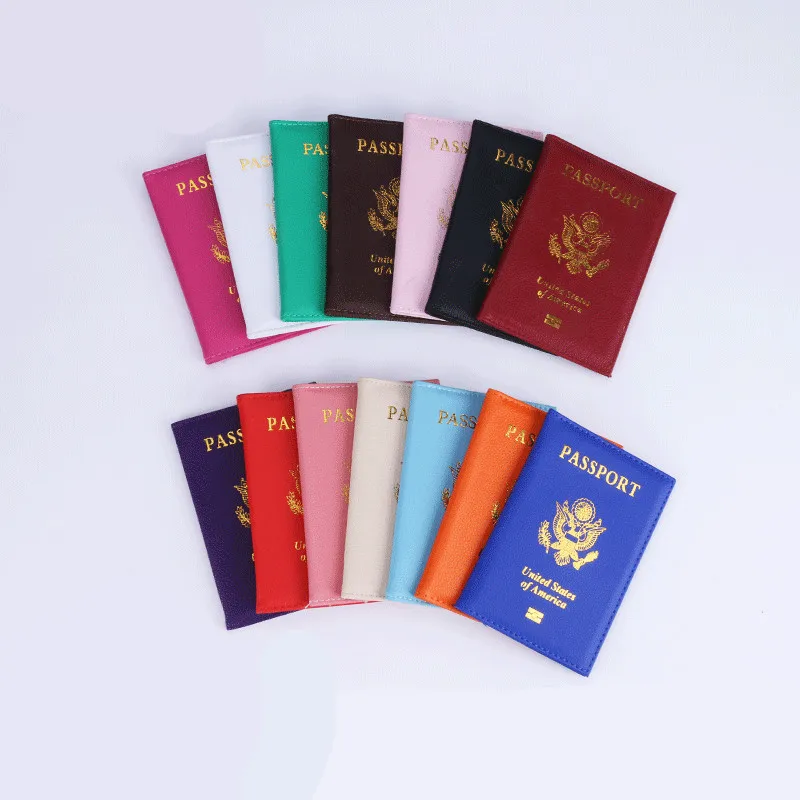 Nám cestovní pas obal PU kůže cestovní pas držák ochránce doklad krám pohledávka legitimace karet náprsní taška pouzdro organizátor cestovní příslušenství