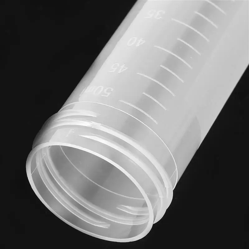 50/25PCS Conical Centrifuge Tubes With Screw Cap Pointed Head Test Tubes Polypropylene Centrifuge Sample Vial Bottles 50ml