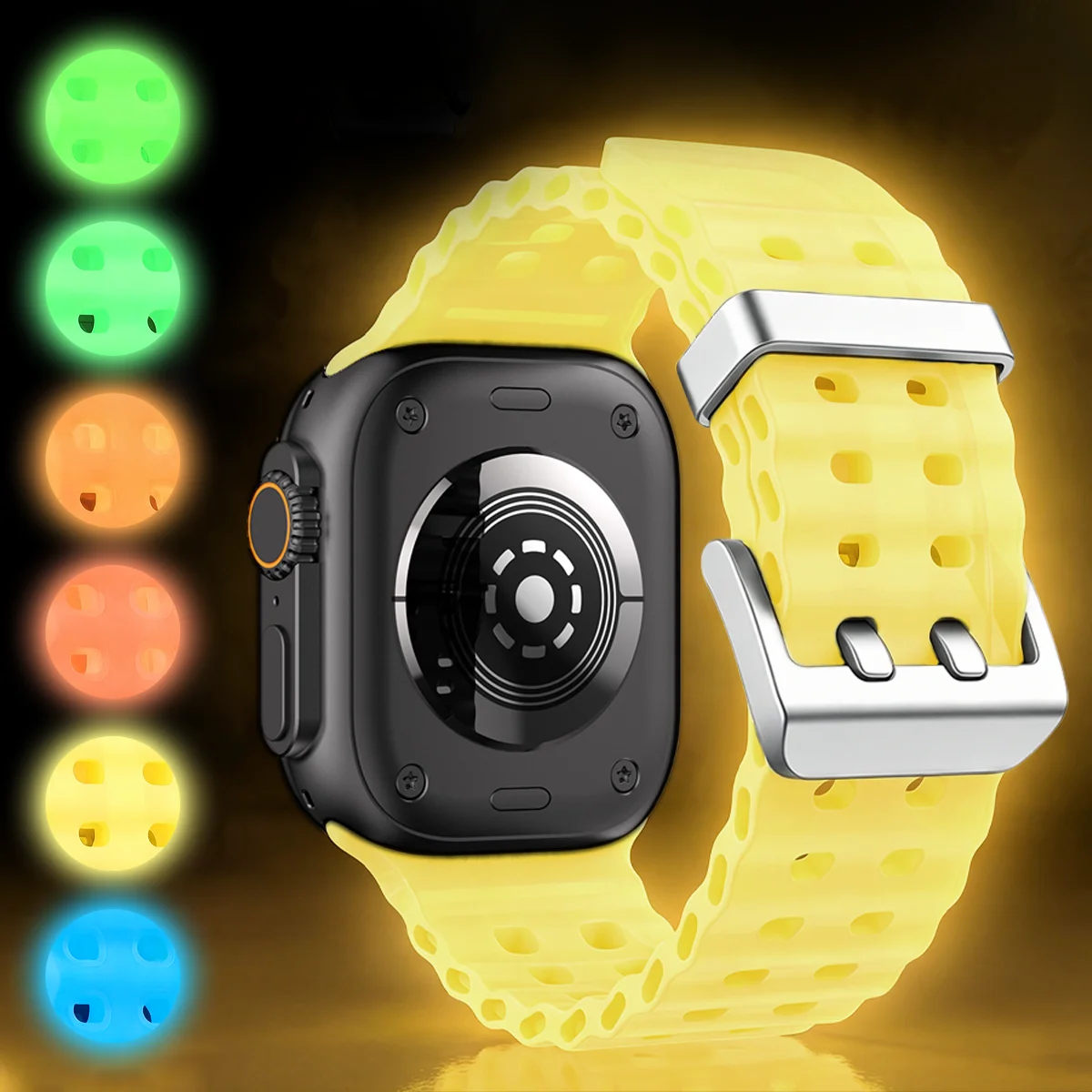 Luminous Ocean Element Silicone Watch Band