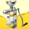 Manual Oil Press Machine Stainless Steel Cold Hot Press Oil Maker for Nuts Seed Home Oil Presser Maker Machine 5