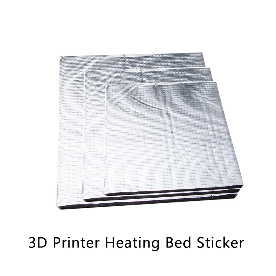 

3D Printer Parts Heat Insulation Cotton 200/220/300mm Foil Self-Adhesive Insulation Cotton Heating Bed Sticker