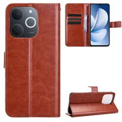 Cover in pelle elegante a flip - Custodia protettiva con slot per schede e supporto