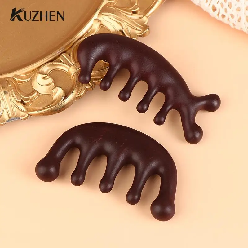 

1Pc Resin Massage Comb Head Meridian Scalp Comb Face Eye Shoulder Neck Scraping Treatment Hair Loss Anti-static Wide Tooth Comb