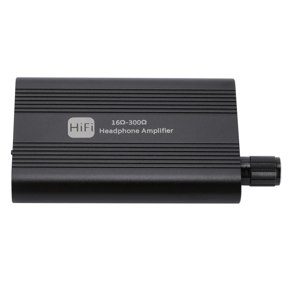 HiFi 헤드폰 앰프 16-300옴 헤드폰 앰프 3.5mm 스테레오 오디오 출력(스위치 포함) 2레벨 부스트 기능이 있는 전원 공급형 듀얼 출력
