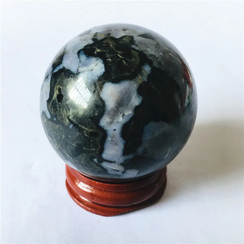 Natürliche schöne Gabbro-Kugel, Quarzkristall-Kugel, Exemplar, Rieki-Heilung für Heimdekoration – Detail 5