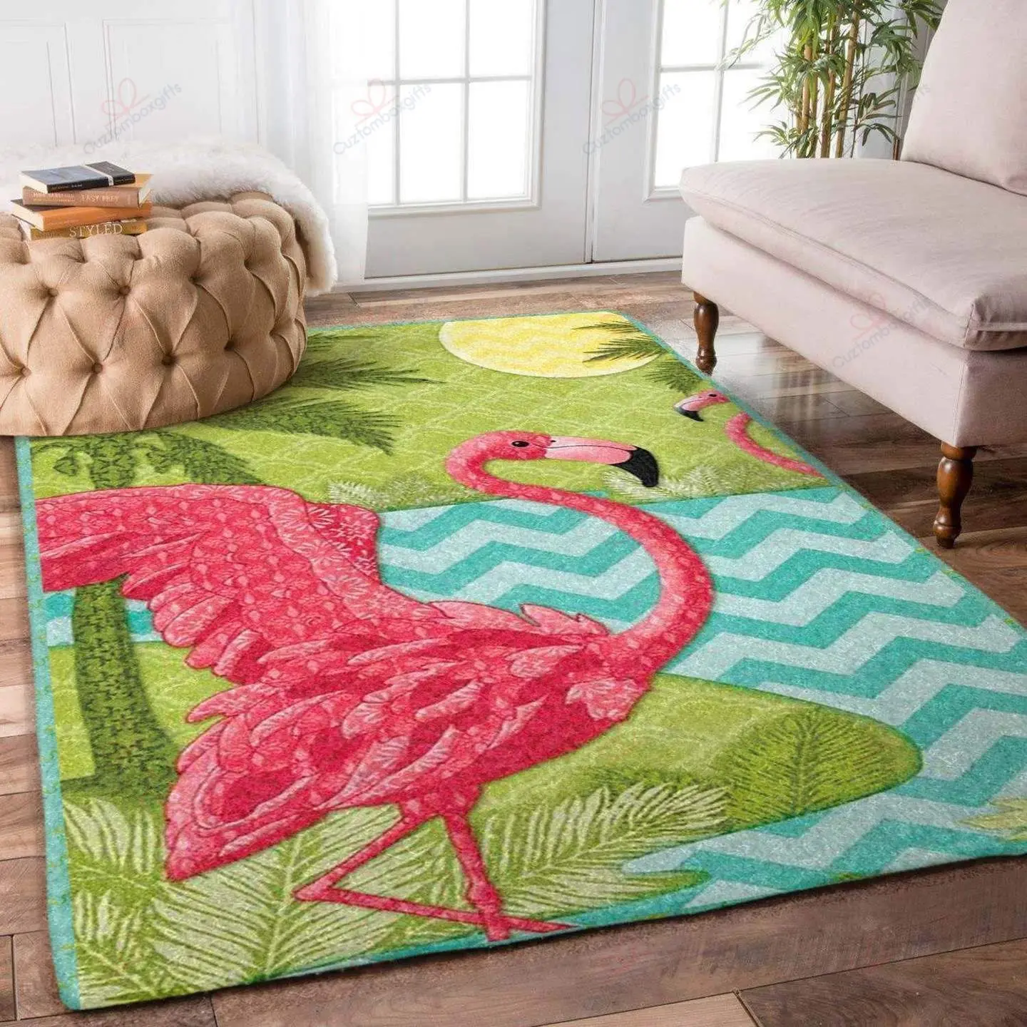 

Flamingo Rectangle Rug 3D All Over Printed Rug Non-slip Mat Dining Room Living Room Soft Bedroom Carpet 02