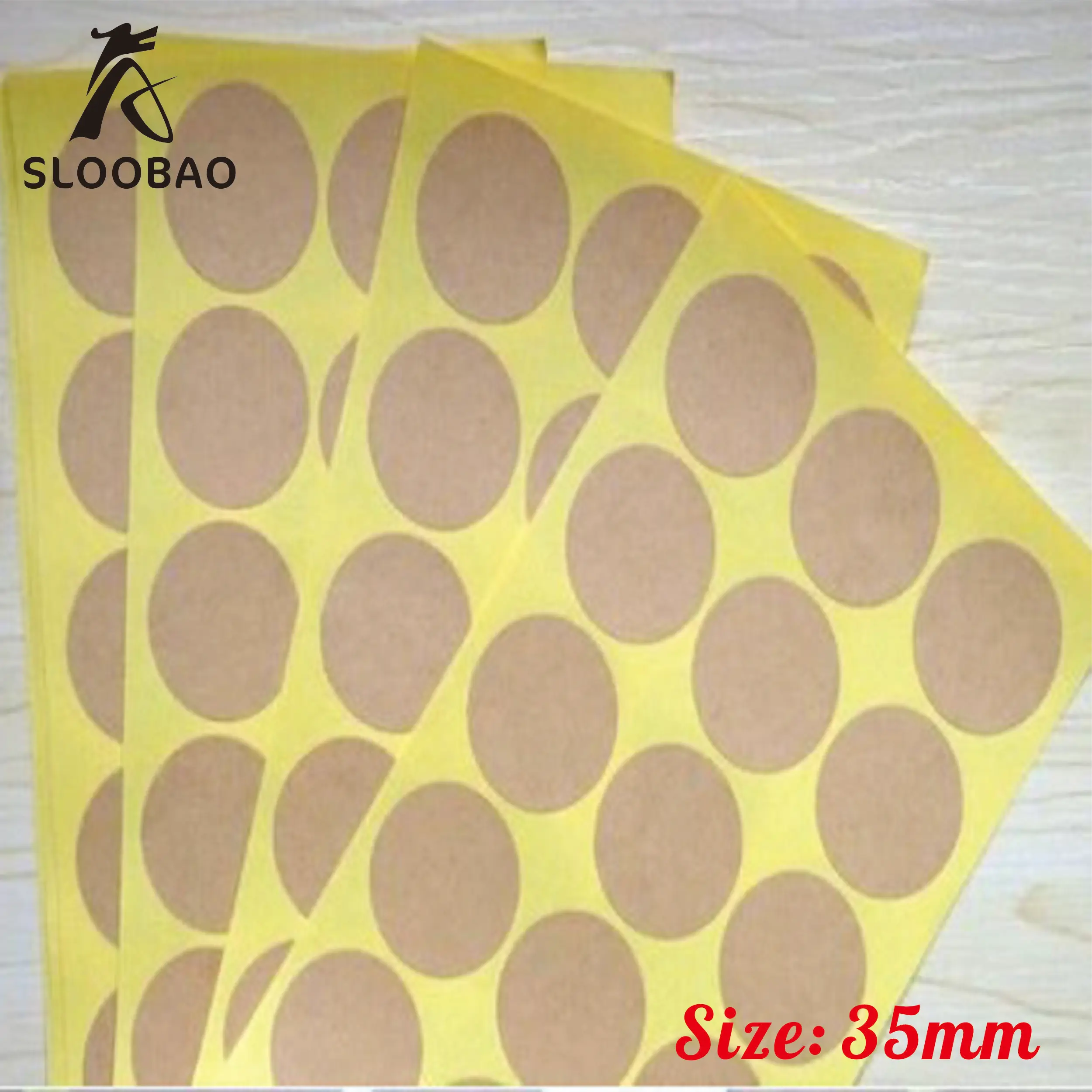 

Wholesale Blank Round Kraft Baking Sticker For Handmade Products Envelope Gift Seal Sticker 35mm 600pcs Quality Source Of Goods