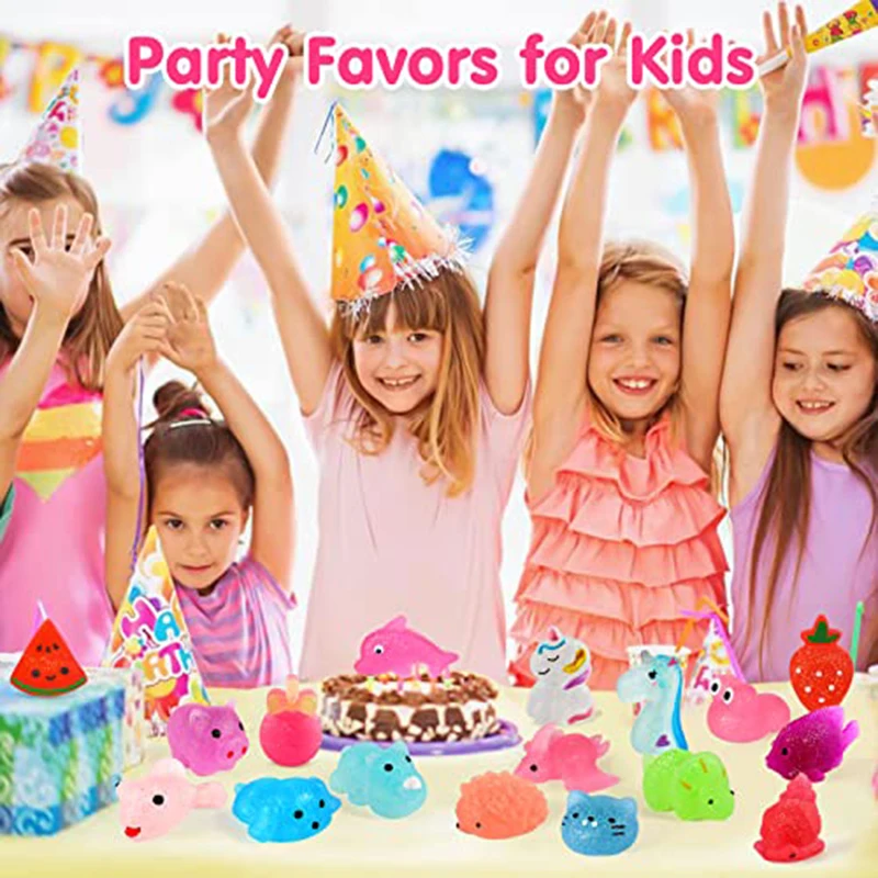 10/30/50PCS Glitter Mochi Squishy Toys Kawaii Fashion Squeeze Toys Party Favors for Kids Adults Stress Relief Toy Class Prizes fidget toys anti stress toys