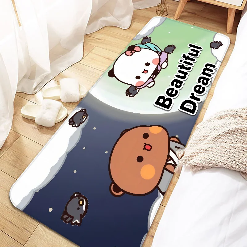 Cute Bubu and Dudu Door Mat Entrance Non-slip Doormat Washable Kitchen Carpet Living Room Hallway Rugs Bathroom Bath Door Mats 2