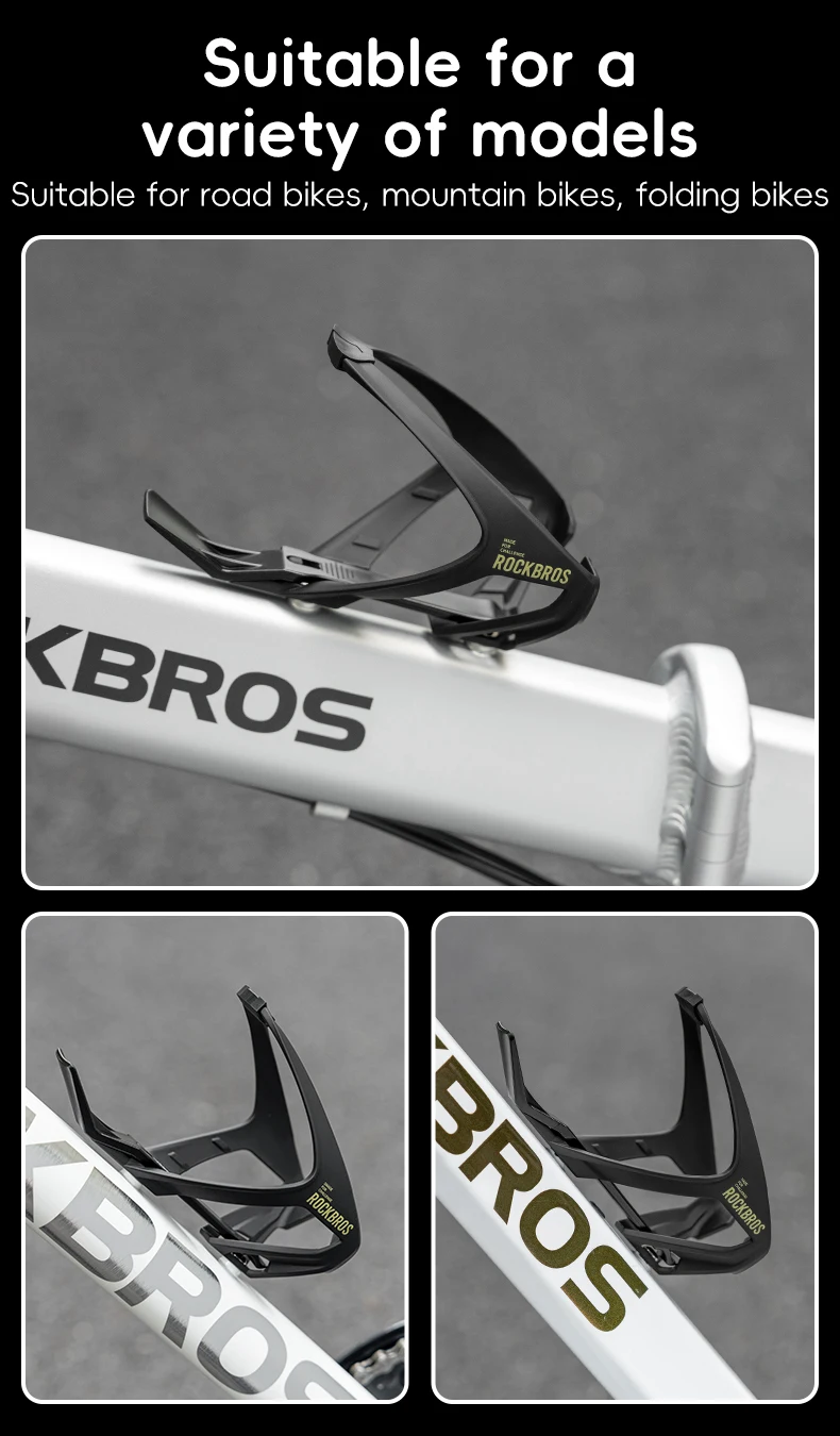 ROCKBROS ROAD TO SKY fahrrad flaschen halterung leichter flaschen käfig stabiler kessel halter halterung mit reifen hebel fahrrad zubehör – Detail 10