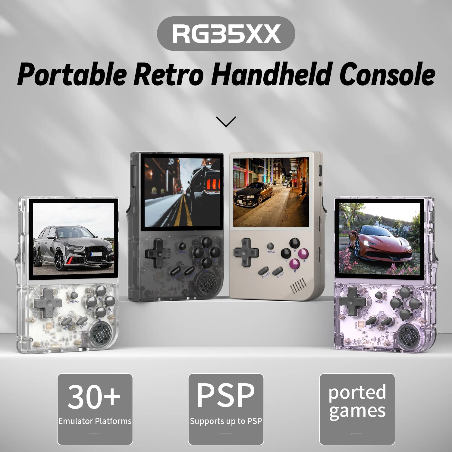  ANBERNIC 2024 New RG35XX Retro Handheld Game Console 3.5'' IPS Screen 2600mAh HDM-I TV Output Linux Portable Pocket Video Player 
