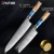 XITUO Kitchen Knives-Set Damascus Steel VG10 Chef Knife Cleaver Paring Bread Knife Blue Resin and Color Wood Handle 1-7PCS set 8