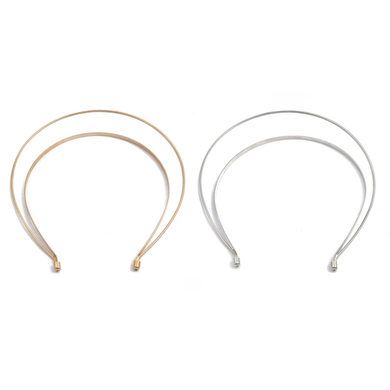 Hair Accessories Bridal Hair Accessories Gold Silver Head Band Metal Hairwear Hair Bands Blank Base Setting Women Wedding Jewelry Making Components DIY