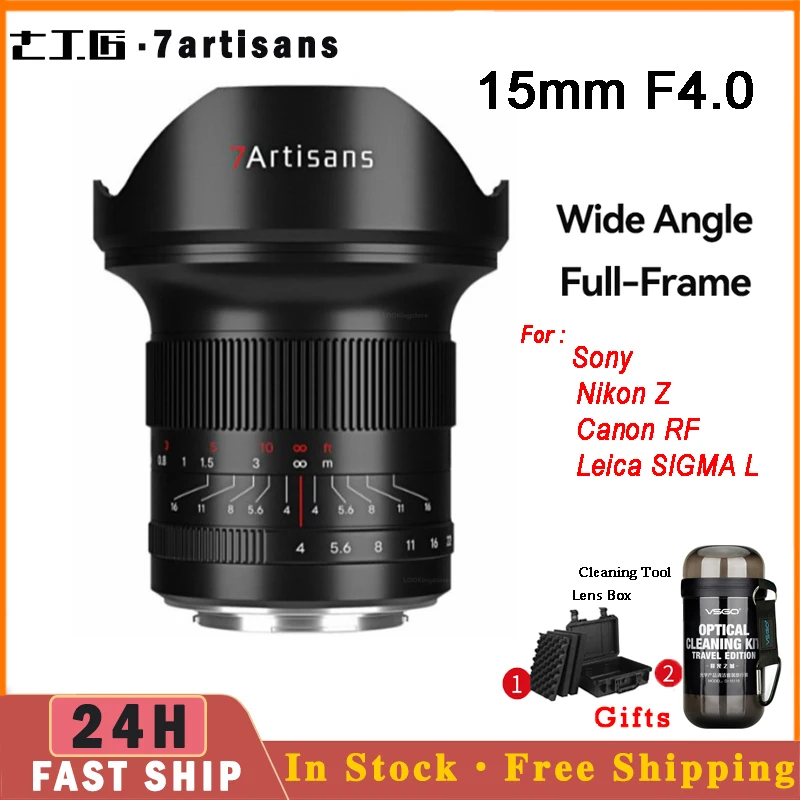 7 Artigiani 7 Artigiani 15Mm F4 Obiettivo Grandangolare Full Frame Per Sony E Nikon Z Z50 Leica Sigma L Sl Sony E Fx3 Canon Rf Eos-R Eos-R5
