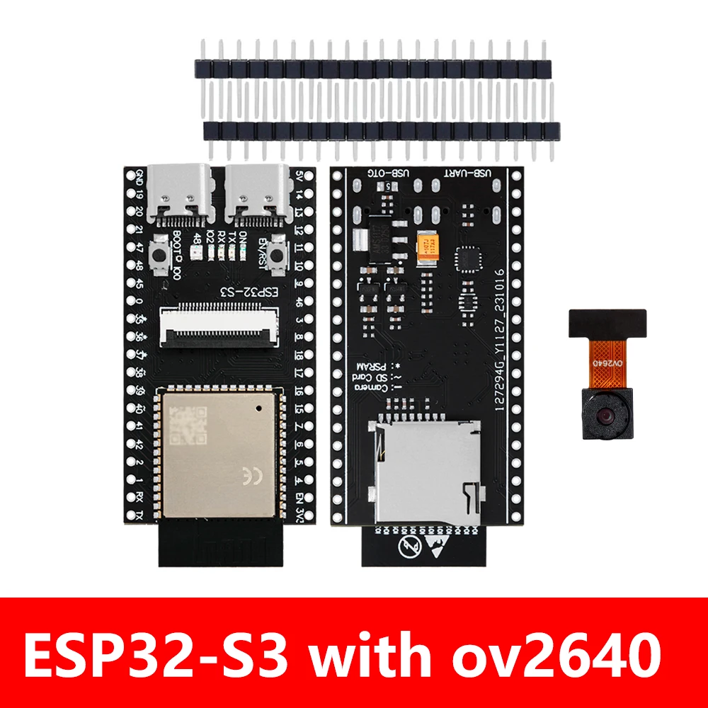 ตัวเลือกสินค้า บอร์ดพัฒนา ESP32-S3 Wi-Fi + Bluetooth กล้อง OV2640