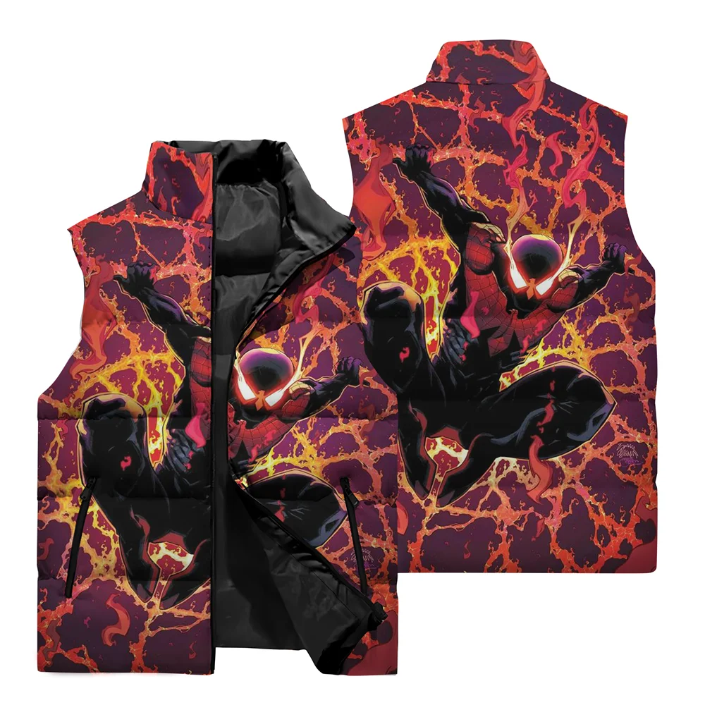 thumbnail image 2 of Chaleco de motociclista para exteriores para hombre, chaqueta cortavientos de moda de otoño para hombre, chaqueta con estampado 3D de superhéroe de Marvel Spider-Man, 2 of 5