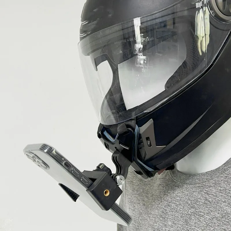 Helmet Strap Mount For Gopro Hero 12 11 10 9 8 7 6 5 4 3 Motorcycle Yi Action Sports Camera Mount Full Face Holder Accessories