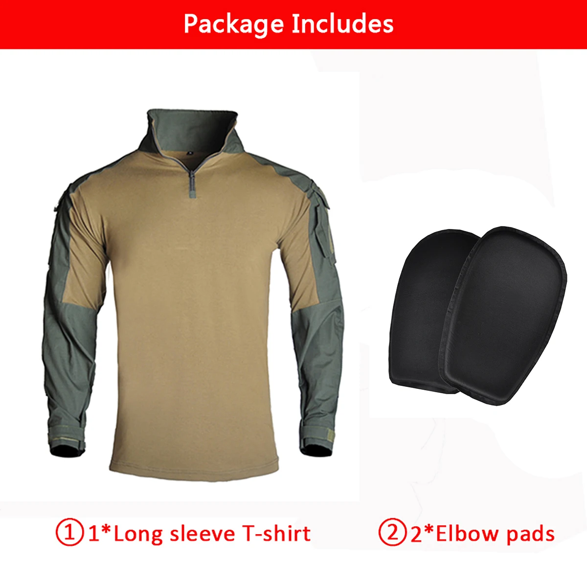 Olive green-shirts