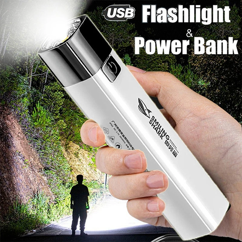 

2 IN 1 990000LM G3 Tactical LED Outdoor Flashlight Linterna Uses Chargeable Battery Hikng Camping Fishning Tactics Flash Light