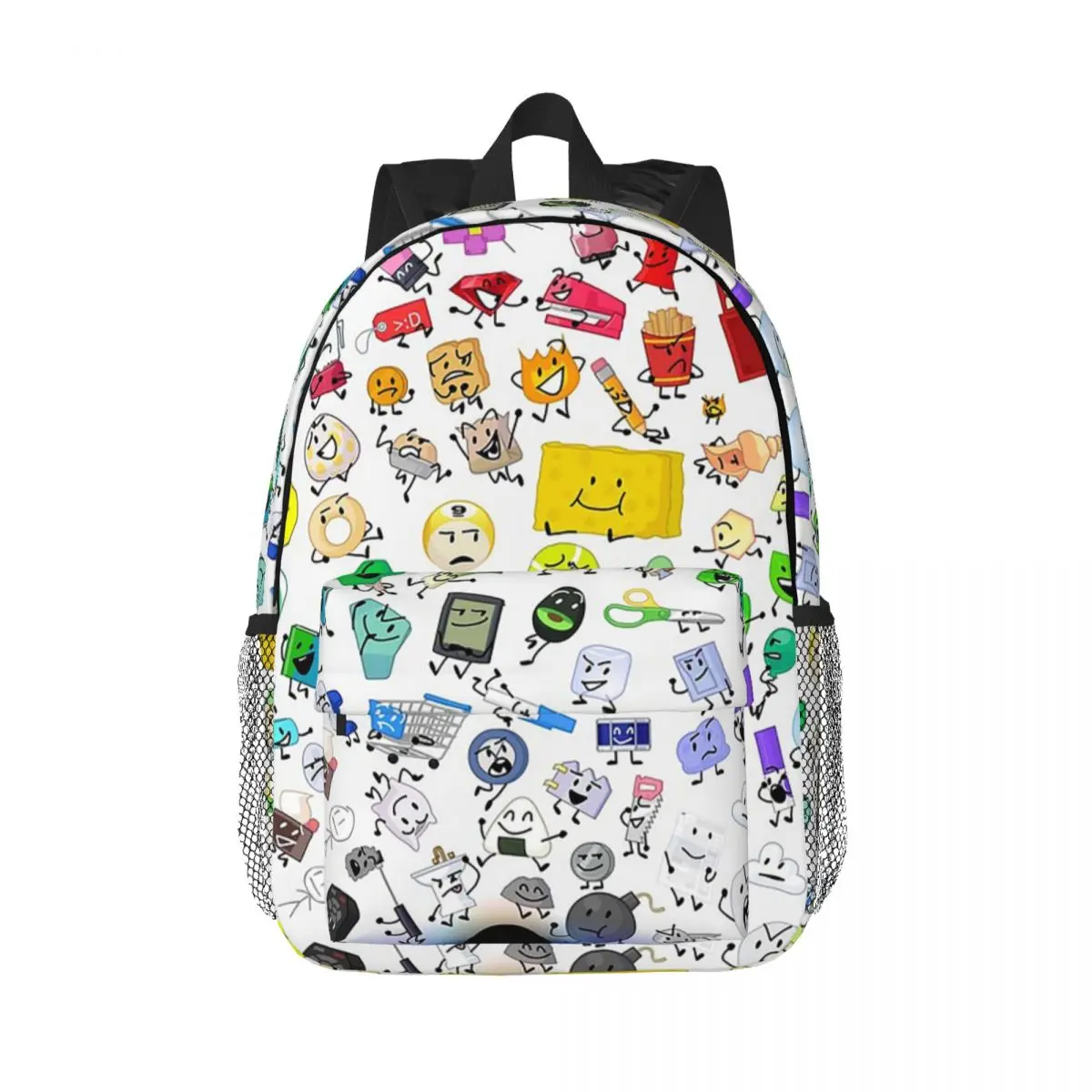

BFB And TPOT Full Cast Print Backpacks Boys Girls Bookbag Cartoon Students School Bags Rucksack Shoulder Bag Large Capacity