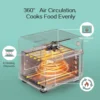 Retro Toaster oven - 19QT Air Fryer Oven & Toasters Combo, Large 7 in 1 Convection Oven for Family Use, 360° Even & Healthy Cook 6