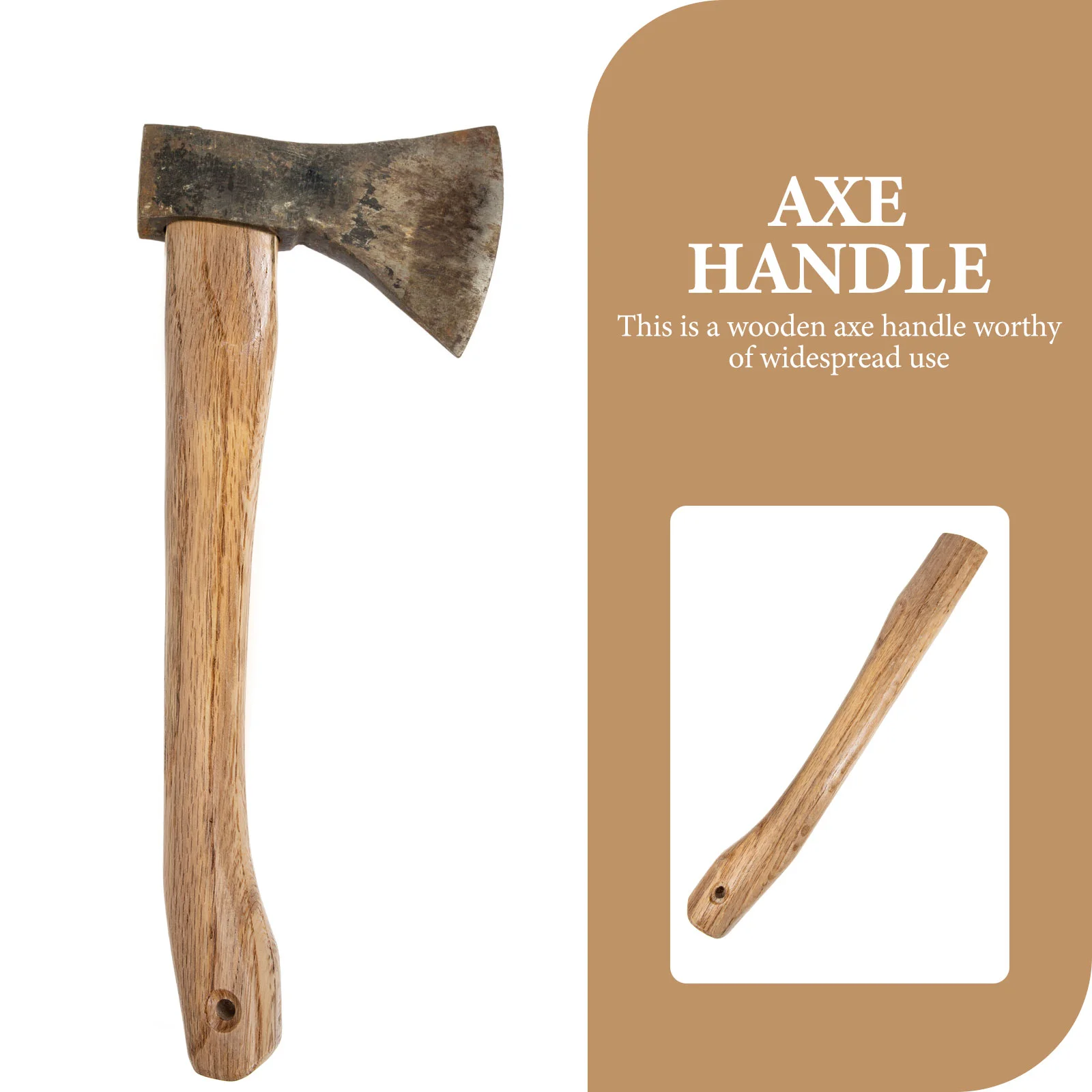 Outdoor Accessories Ax Replacement Handle Wooden Fitting Firewood Accessory 3