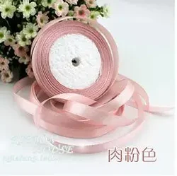 Luxurious Pink Silk Satin Ribbon - 22m x 10mm for Elegant Decorations & Gift Wrapping (Coral pink)