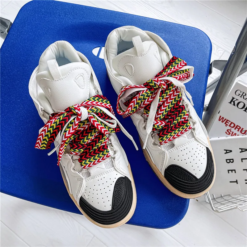 Wide lace dad shoes for men new trendy shoes, thick soled casual shoes, summer breathable sports shoes for men, trendy