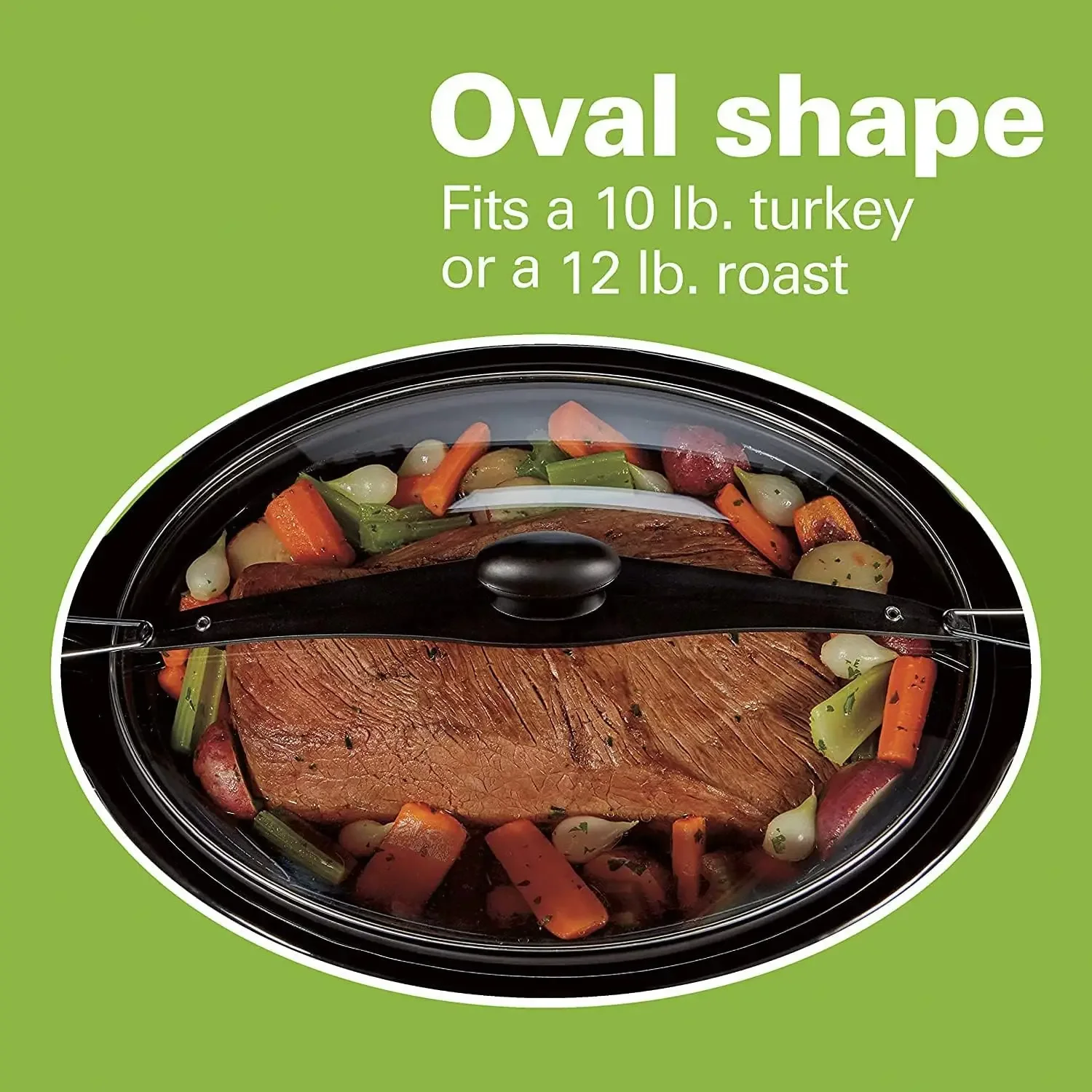 Slow Cooker - Stay or Go Portable With Lid Lock, Black 6