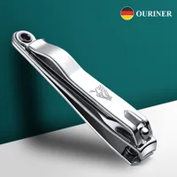Ouriner Nail Clippers Stainless Steel Sharpest Nail Cutter Duty Curved Edge for Adult Men Women Swing Out Nail Cleaner/File 1