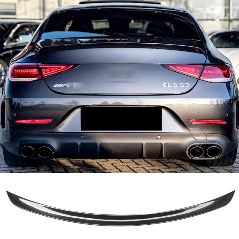 

Glossy Black Spoiler for Benz W257 CLS CLS350 300 260 2018-2022 Year ABS Plastic Rear Ducktail Wing Trunk Accessories