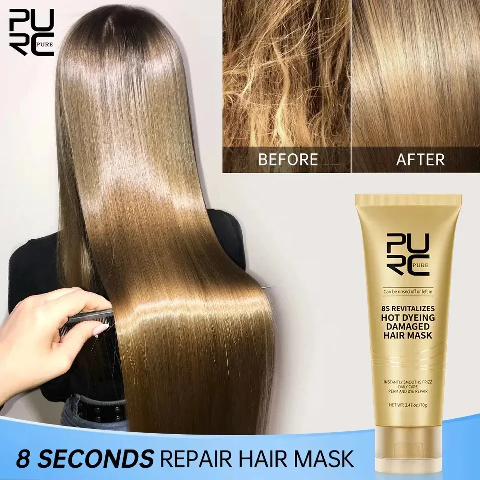 8 Seconds Hair Mask Professional Keratin Treatment Cream Smoothing Soft Repair Perms Dyes Damaged Frizz Hair Care Products hair mask