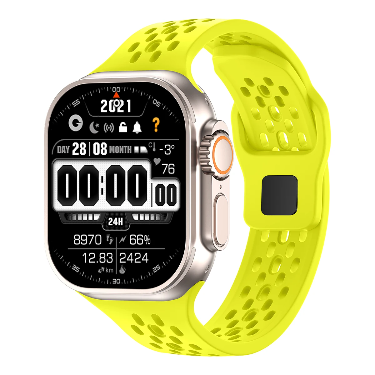 Premium Silicone Smartwatch Band - Versatile Strap in Multiple Sizes