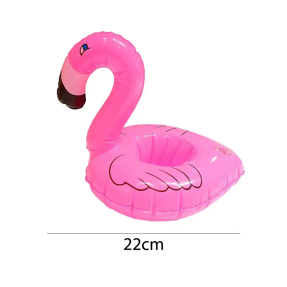 100-10pcs Water Coasters Floating Inflatable Cup Holder Swimming Pool Drink Float Toy Inflatable Pool Flamingo Party Decoration images - 6