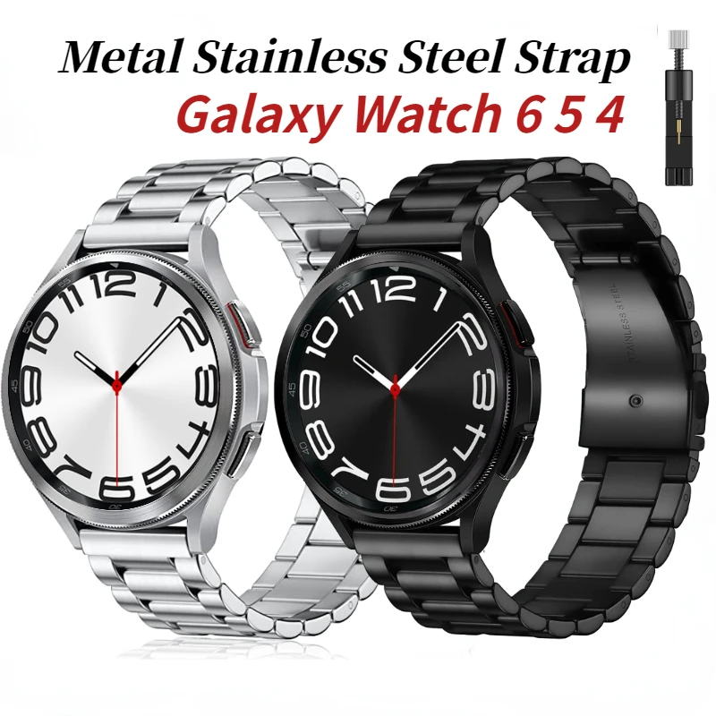

20mm 22mm Metal Strap For Samsung Galaxy Watch 6 5 4 Classic 47mm/46mm/43mm/44/40mm 5 Pro Bracelet Belt Huawei Watch 4/3/GT3Band