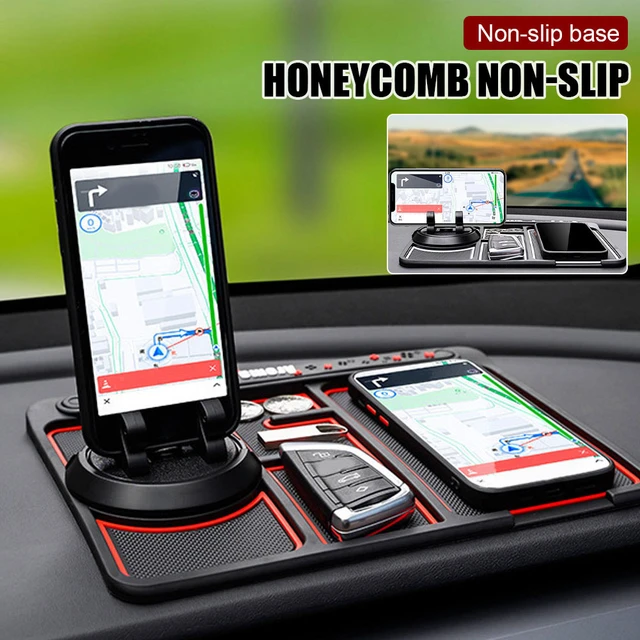 New Anti-slip Multifunctional Car Dashboard Mat Keys Cell Phone Stand  Holder Pad