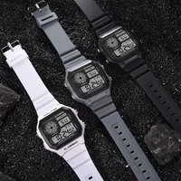 Montres numériques hommes sport lumineux multifonction étanche femmes montre-bracelet en plein air et en cours d'exécution étudiant sept lumières Synoke 4