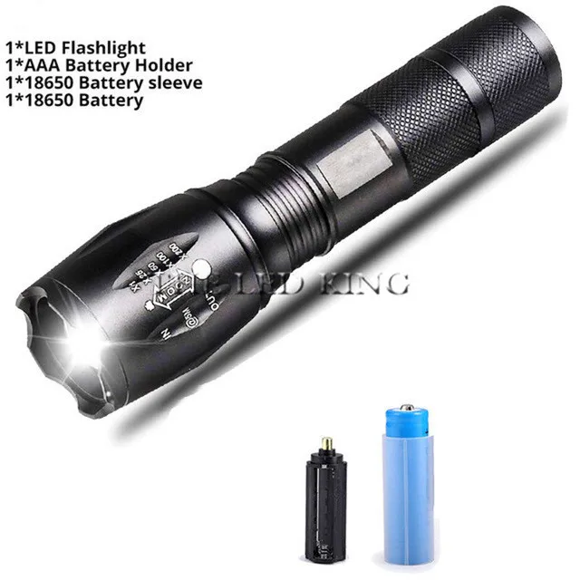 Flashlights XML-T6 V6 LED Flashlight Tactical Flashlight Rechargeable Flashlight Waterproof Torch Use 18650 Battery for Camping keyring torch Flashlights