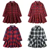 Christmas Kids Girs Dress Fashion Plaid Leisure Long Sleeved Dress Kids Party Dress Autumn Spring Casual Girl Dresses Clothing 1
