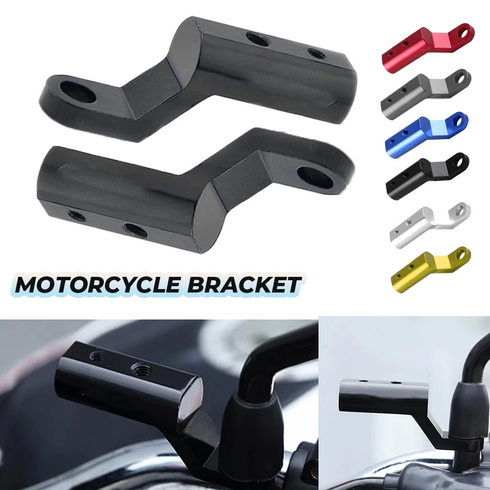 Motorcycle Mirror Motorcycle Mirrors Motorcycle Mirror Mount Motorcycle Mirror Bracket Rearview Mirror Expander Bracket Universal Adapter Holder Motorbike Accessories Mount for Triumph Suzuki Kawasaki